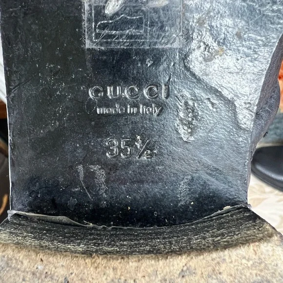 Gucci Black Leather Techno Horsebit Riding Boots Size 35.5 - Picture 12 of 17